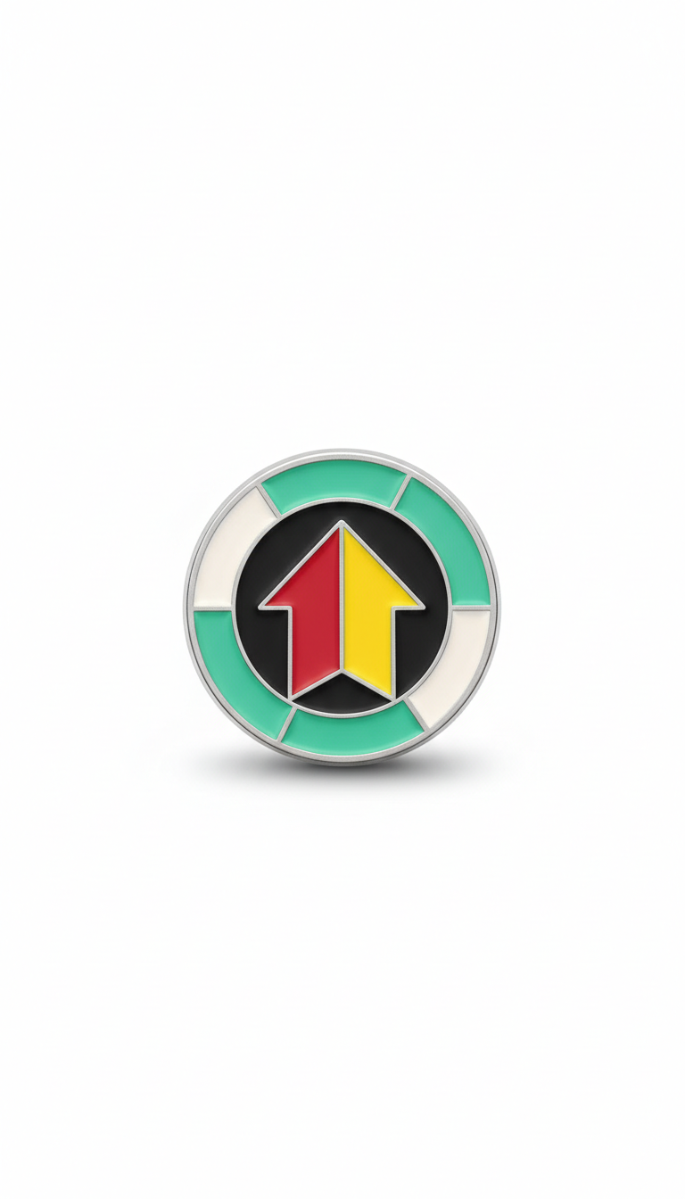 Progress Badge Enamel Pin